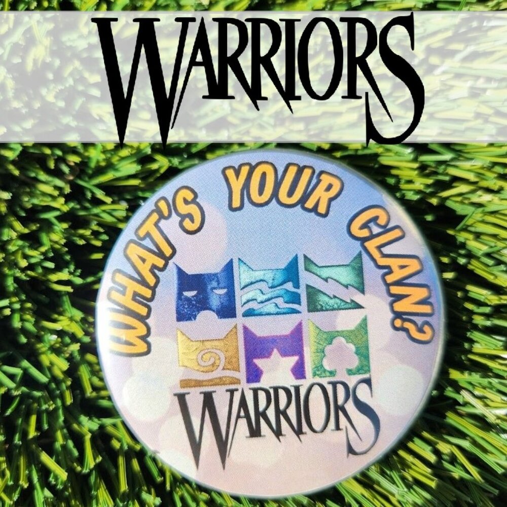 Warriors Warrior Cats Clans Symbols Clan Pin Round Lapel Pinback Handmade Badge
